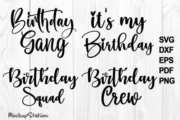 Birthday SVG Bundle for Crafts and Graphics