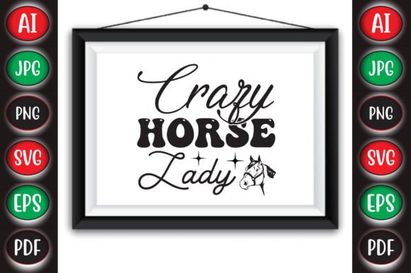 Crazy Horse Lady Graphics for Crafts and Local Branding