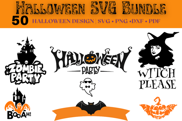 Halloween Bundle 50 Designs Vol 3 for Crafts and Graphics