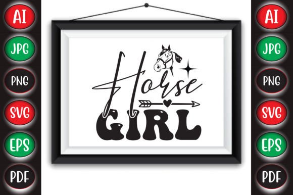 Horse Girl Graphics for Crafts and Creative Projects
