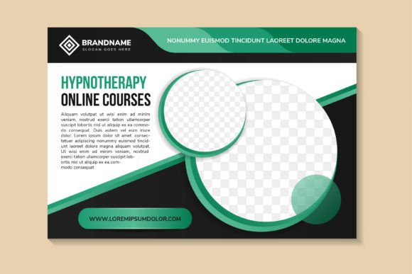 Hypnotherapy Horizontal Banner - A Modern Graphic for Print Templates