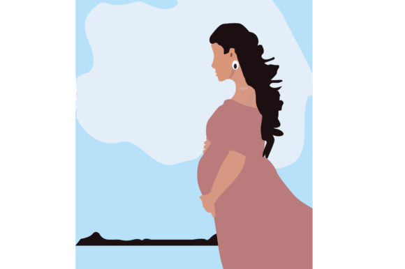 Pregnant Lady Graphics for Commercial Use