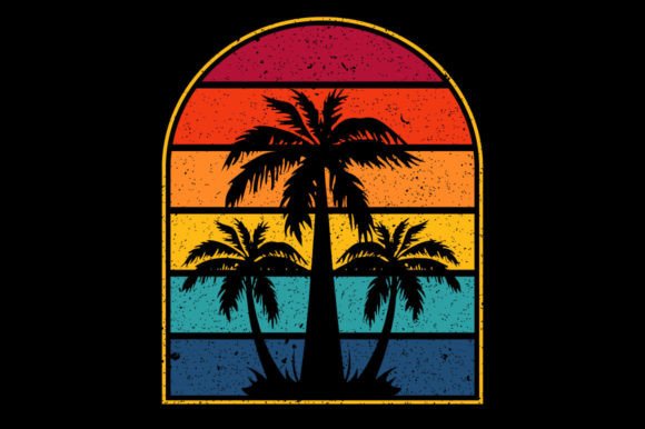 Summer Beach Palm Tree Sunset Embroidery Review