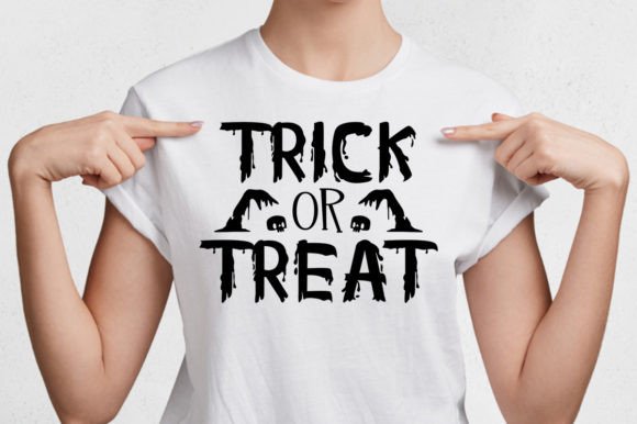 Trick or Treat Halloween Graphics for Print Templates